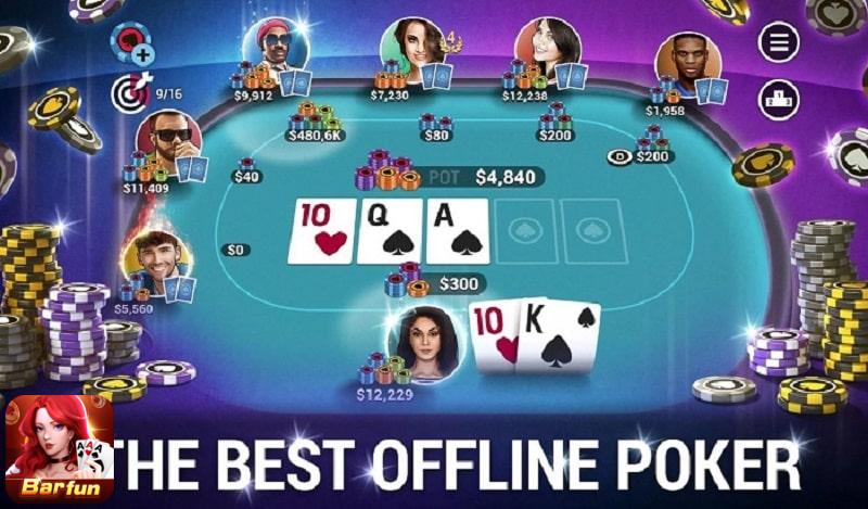 Chơi poker offline hấp dẫn tại Red Rocket Games