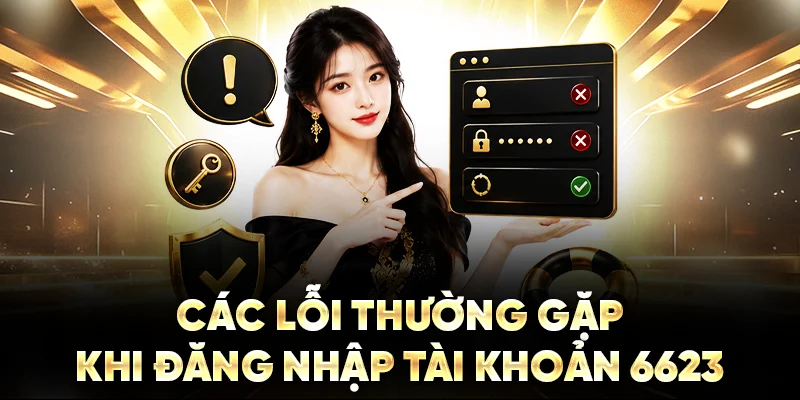 Các lỗi thường gặp khi đăng nhập tài khoản 6623